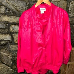 Pierre LaMonte Vintage  Barbie hot pink 2 piece skirt size 16 and jacket size 10